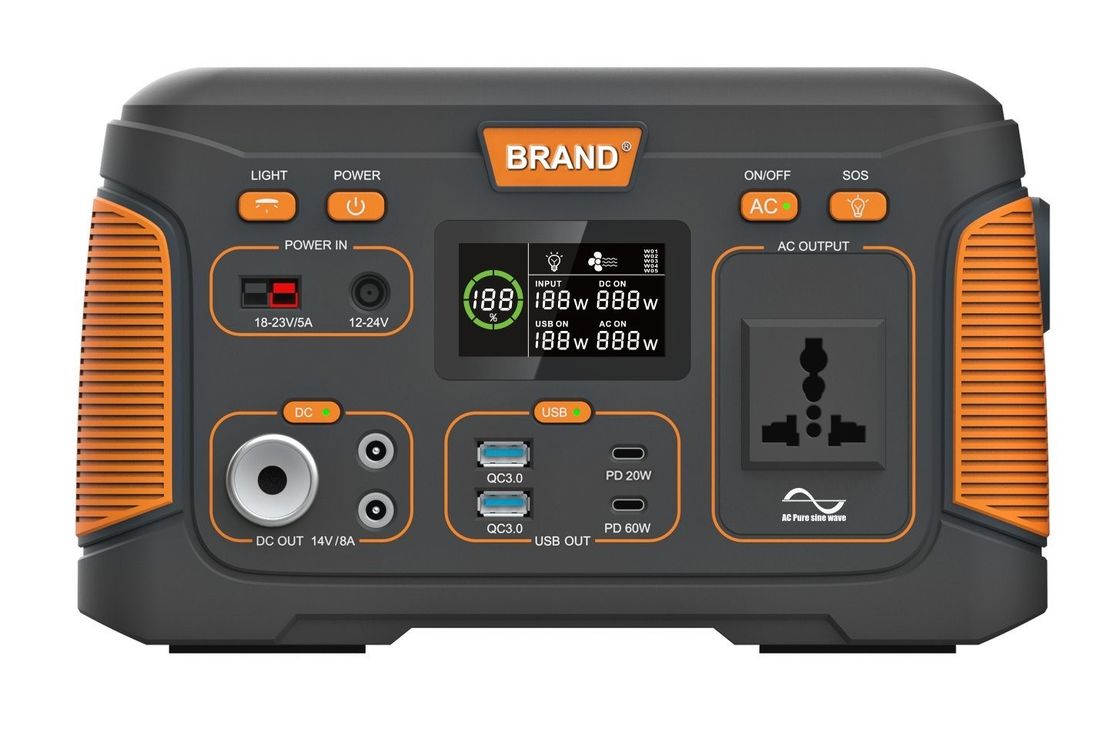 USB 500W 14.8V 30ah 充電可能な太陽電池 ポータブル 家庭用 屋外キャンプ