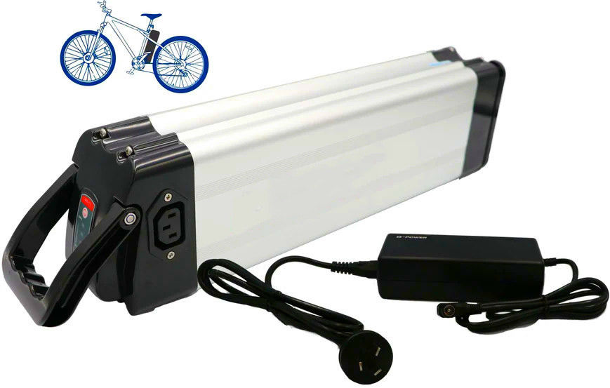 36V 13h 468 Wh シルバーフィッシュエバイクのバッテリー トップ放電 RCA充電ポート