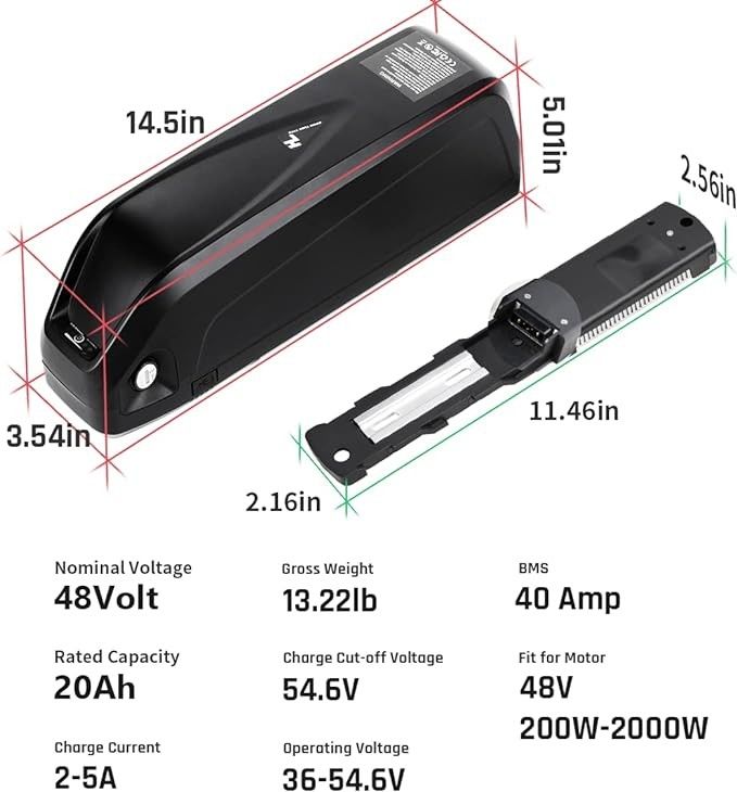 ハイロンダウンチューブZZ98 リチウム電池 USBポート付き BLAUPUNKT 36V 50W-700W モーター