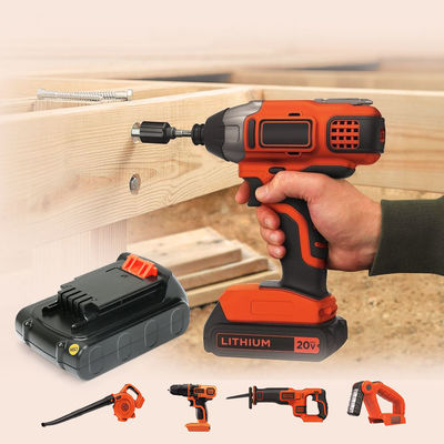 ワイヤレス リオン ブラック&デッカー 電動工具 バッテリー 20V 2500mAh